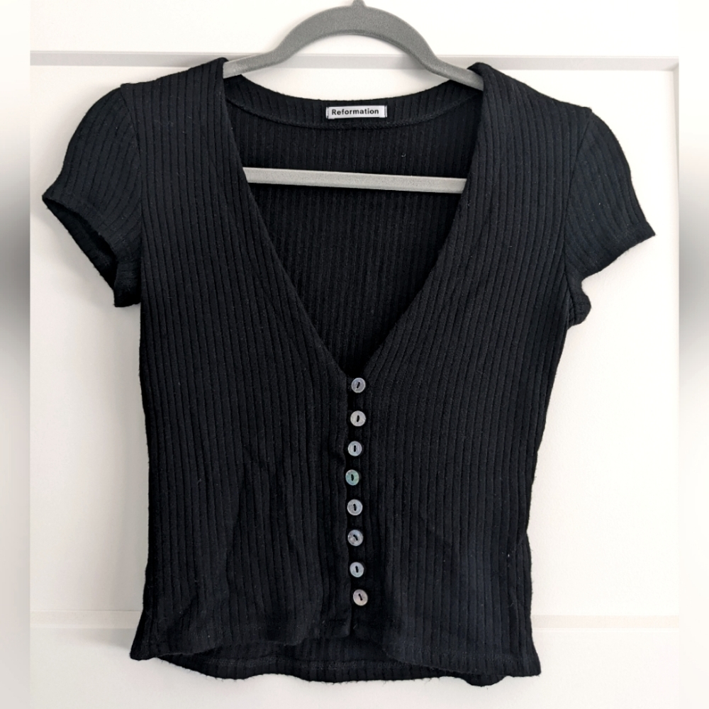 Reformation Nella Knit Top Size Small